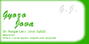 gyozo jova business card