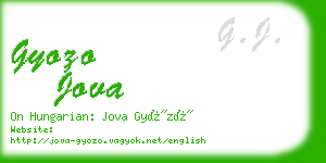 gyozo jova business card